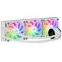 Mars Gaming Refrigeración Líquida FRGB ML-LCD 360 Blanco 360mm Iluminación ARGB Pantalla LCD Monitoreo Temperatura